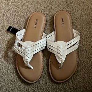NWT White sandals